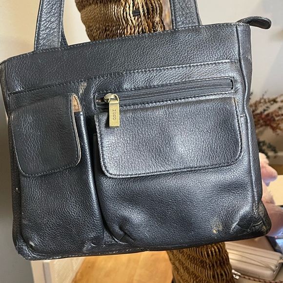 HOBO Charcoal Leather Shoulder Bag​ - Picture 2 of 10
